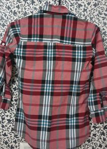 women's Plaid Long Sleeve Shirt with Inner Tee