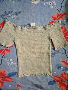 Off-Shoulder Crop Top
