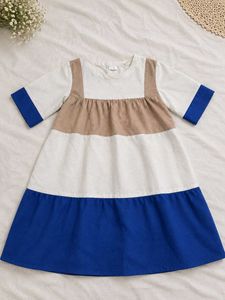Color Block Tiered Dress