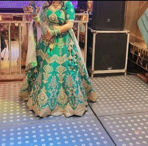 Emerald Embroidered Lehenga