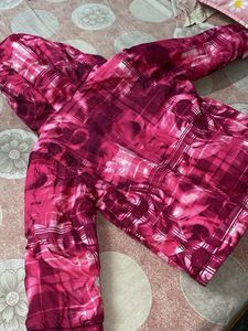 Pink Patterned Kids Jacket