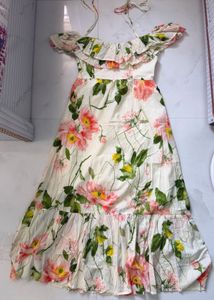 Floral Off-Shoulder Maxi Dress
