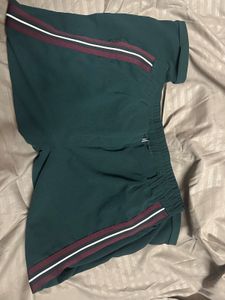 ONLY Green Striped Pants