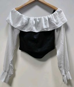 Off Shoulder Ruffle Blouse