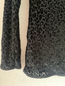 Velvet Sheer Black Top