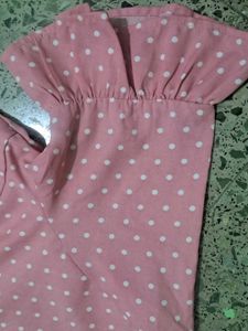 Cute Pink Polka Dot Top 💗