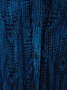 Elegant Blue Sleeveless Collared Top