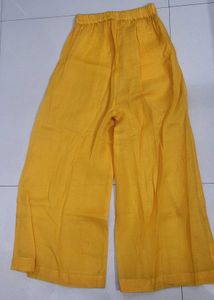 Yellow Embroidered Kurta with Mirror Work