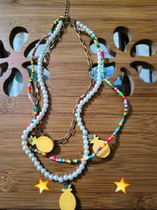 Boho 🍍 Beaded Necklace! 🌟