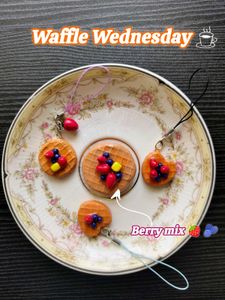 Waffle Charms 🧇🍓🫐