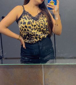 Leopard Print Camisole Top