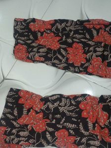 Chic Red Floral Kurta Set