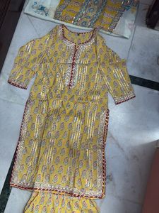 Yellow Kurta Set with Dupatta