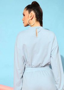 Light Blue Cropped Top