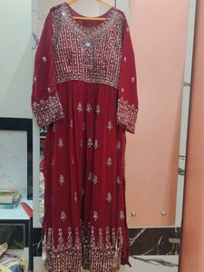 Naira cut Suit 3pc - Mirror work