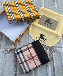 BURBERRY**PREMIUM QUALITY* MENS WALLET WD BOX