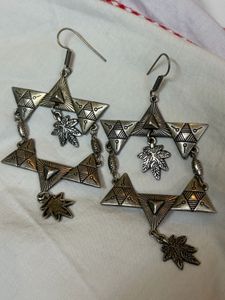 Bohemian Leaf Dangle Earrings