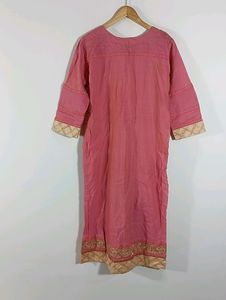 Pink Embroidered Kurta (Women)