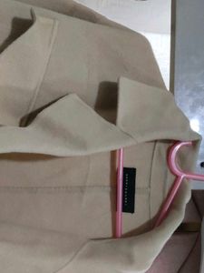 Stylish Beige Long Coat
