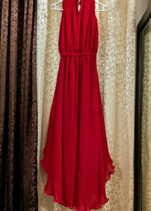 Red High-Low Dress