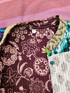 Patchwork Print Jacket