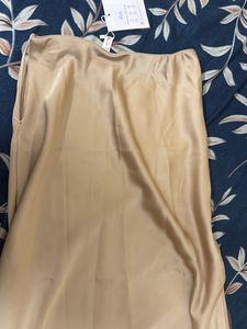 Elegant Satin Long Skirt