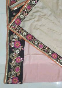 Embroidery Saree With Blouse