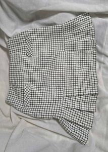 Check Mini Skirt - Tweed Fabric