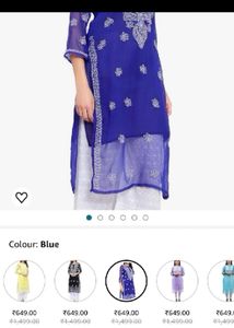 Chikankari Kurti With Inner