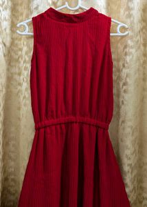 Red High-Low Dress