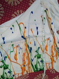 Unique Patterned White Kurti