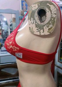 Beautiful Red Lace Bra &amp; Panty Set