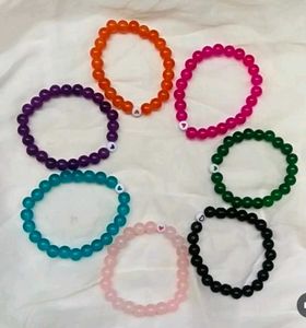 Beaded Bracelet with Heart