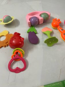 Baby Rattles and Teethers Set
