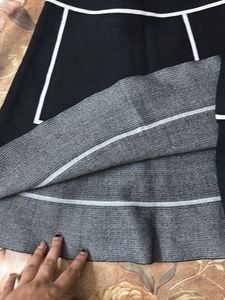 KOREAN B&amp;W Mini Skirt