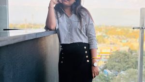 Striped Button-Up Shirt with Frayed Hem