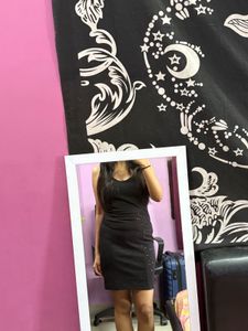 Sparkly Black Mini Dress