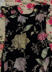 Beautiful Black Floral Suit