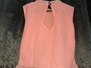 Peach Frontslit Dress