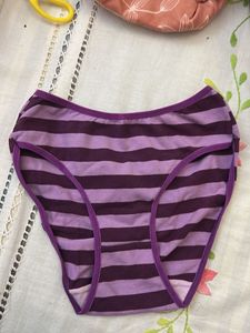 Girl’s Purple Striped Breif