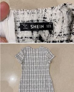Womens Tweed Woolen Fabric Plaid Pattern  ✅