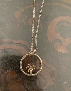 Palm Tree Pendant Necklace