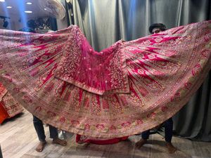 Stunning Pink Embroidered Lehenga Choli