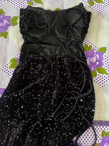 Sparkling Black Sequin Maxi Dress
