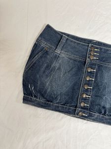 Y2k Micro Mini Denim Skirt
