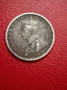 2 annas silver 1915 George V rare