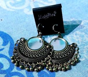 Oxidised Jhumka Earrings