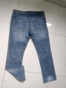 Calvin Klein Women's Blue Distressed Jeans