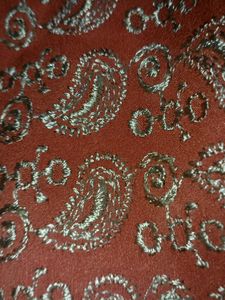 Vintage Orange Paisley Dress