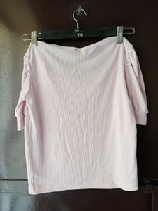 Pink Puff Sleeve Top